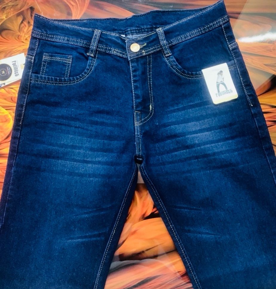 fashionkudi Men Slim Low Rise Dark Blue Jeans-picture-28