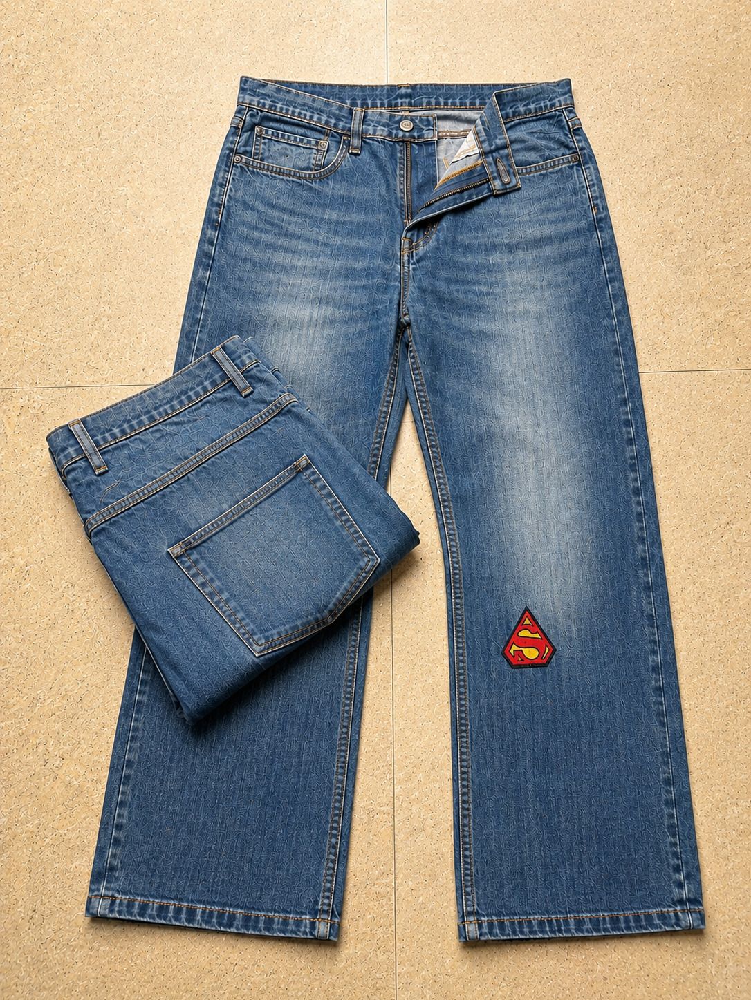 Men Straight Fit Mid Rise Blue Jeans-image-26