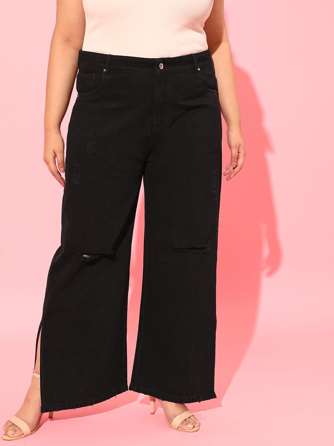 curvy street Women Regular High Rise Black Jeans-picture-20