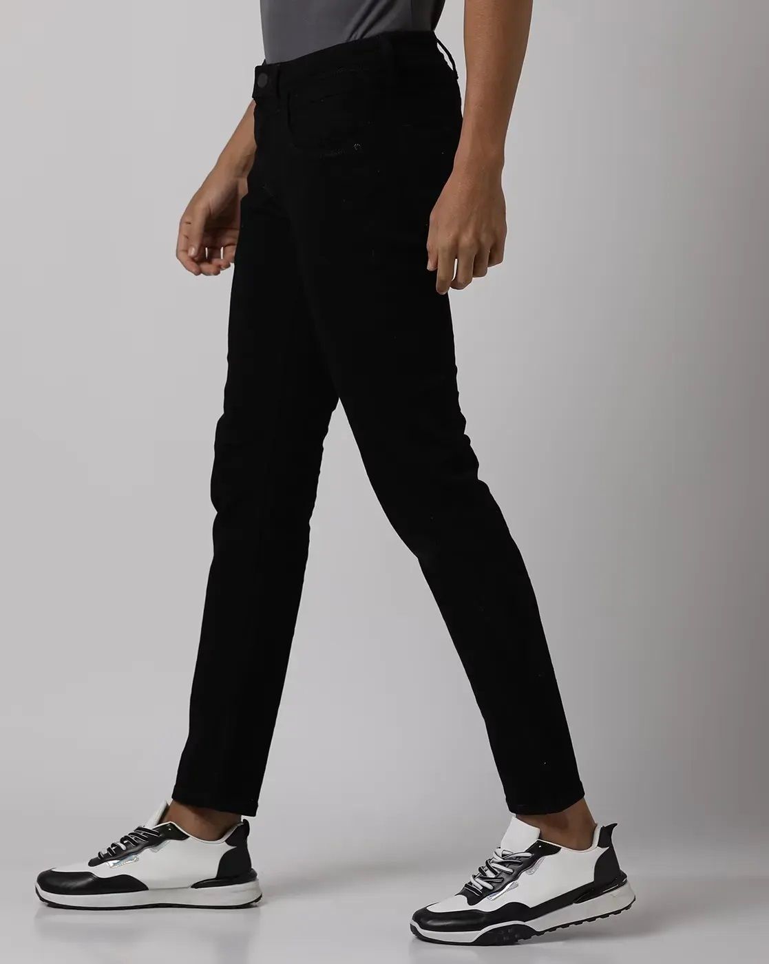 denim rush Men Regular Mid Rise Black Jeans-picture-36
