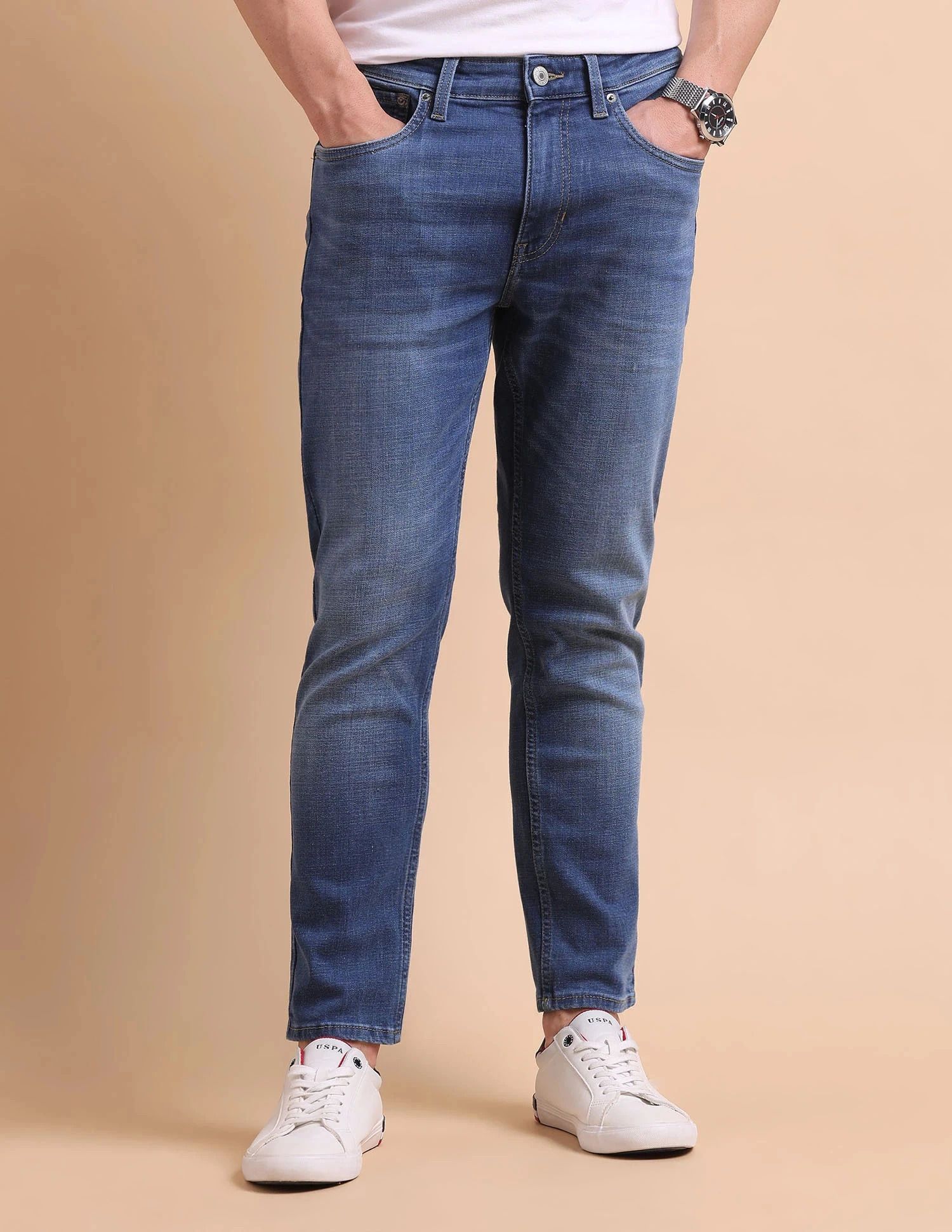 u.s. polo assn. denim co. Men Regular Mid Rise Blue Jeans-picture-28