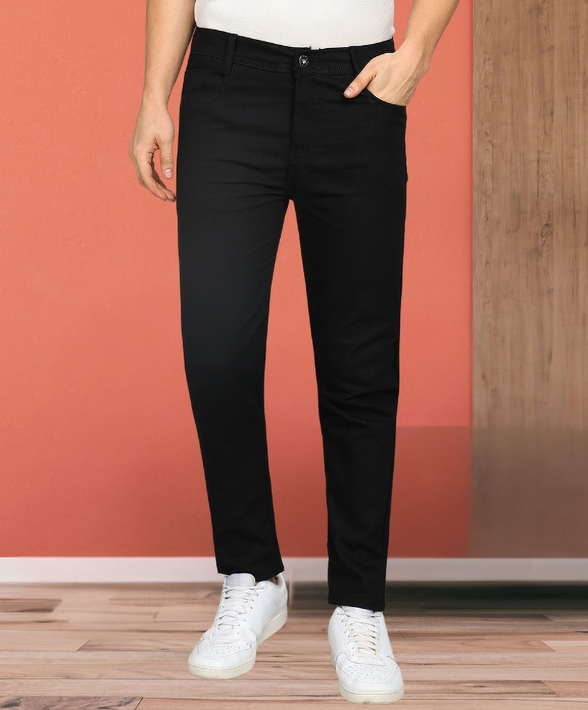 denim rush Men Regular Mid Rise Black Jeans-picture-37