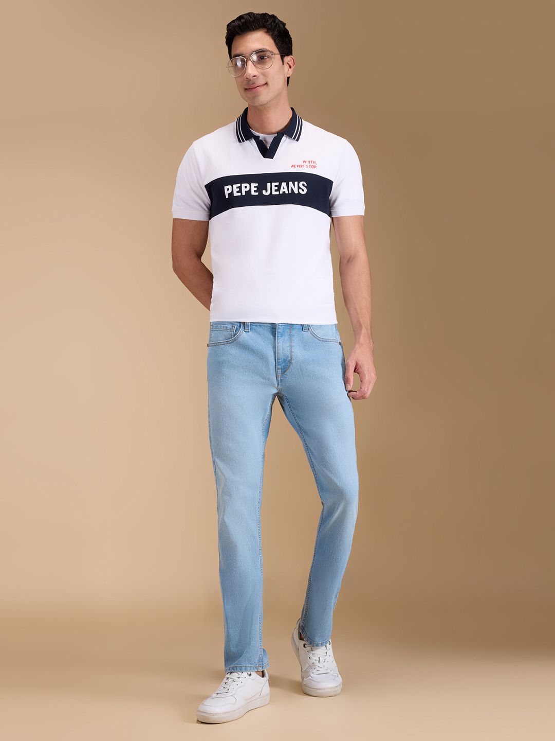pepe jeans Men Slim Mid Rise Light Blue Jeans-picture-13