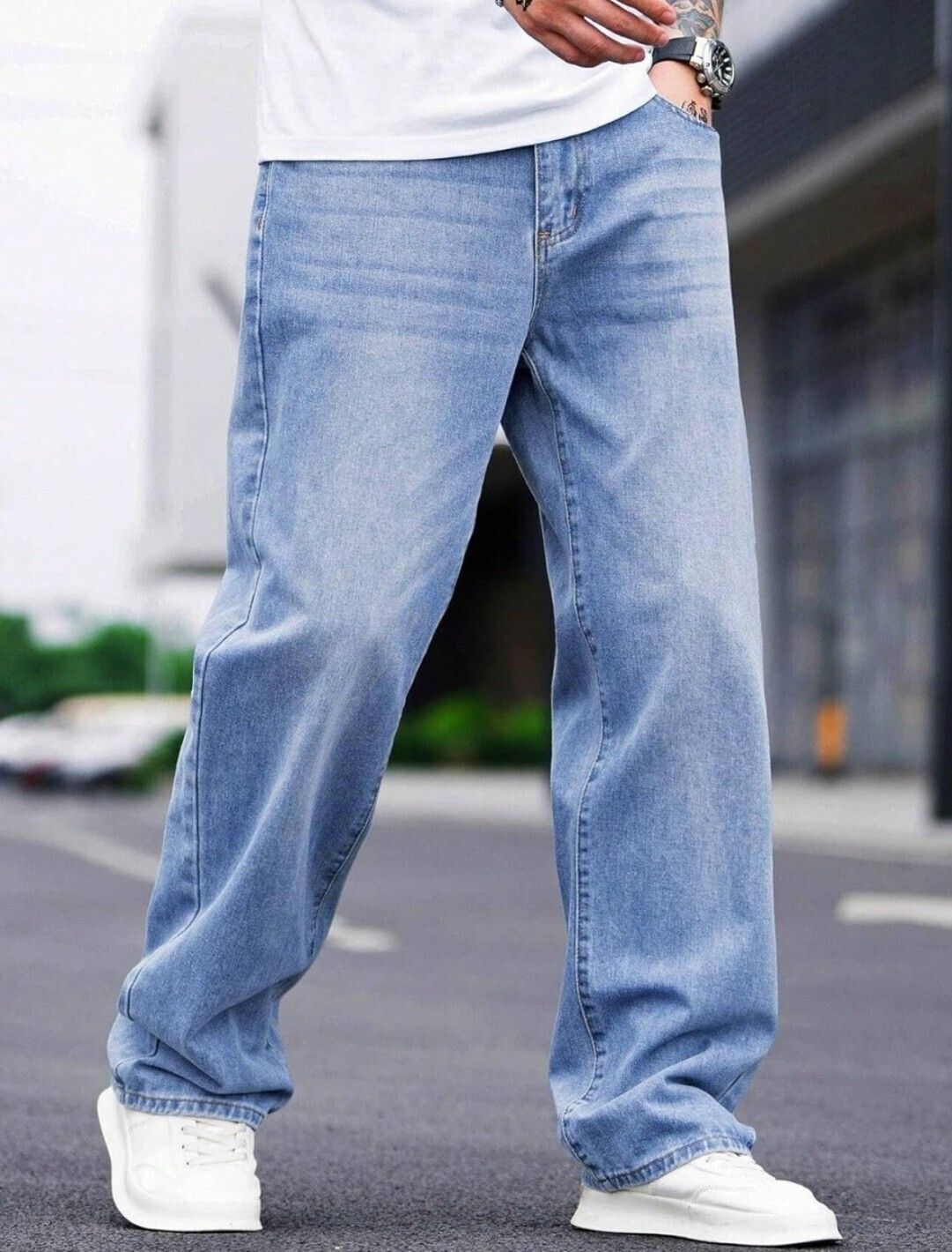 brexx Men Relaxed Fit Mid Rise Blue Jeans-picture-21