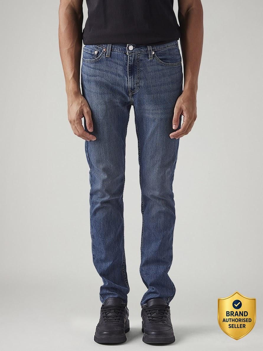 levi's Men Slim Mid Rise Dark Blue Jeans-picture-28