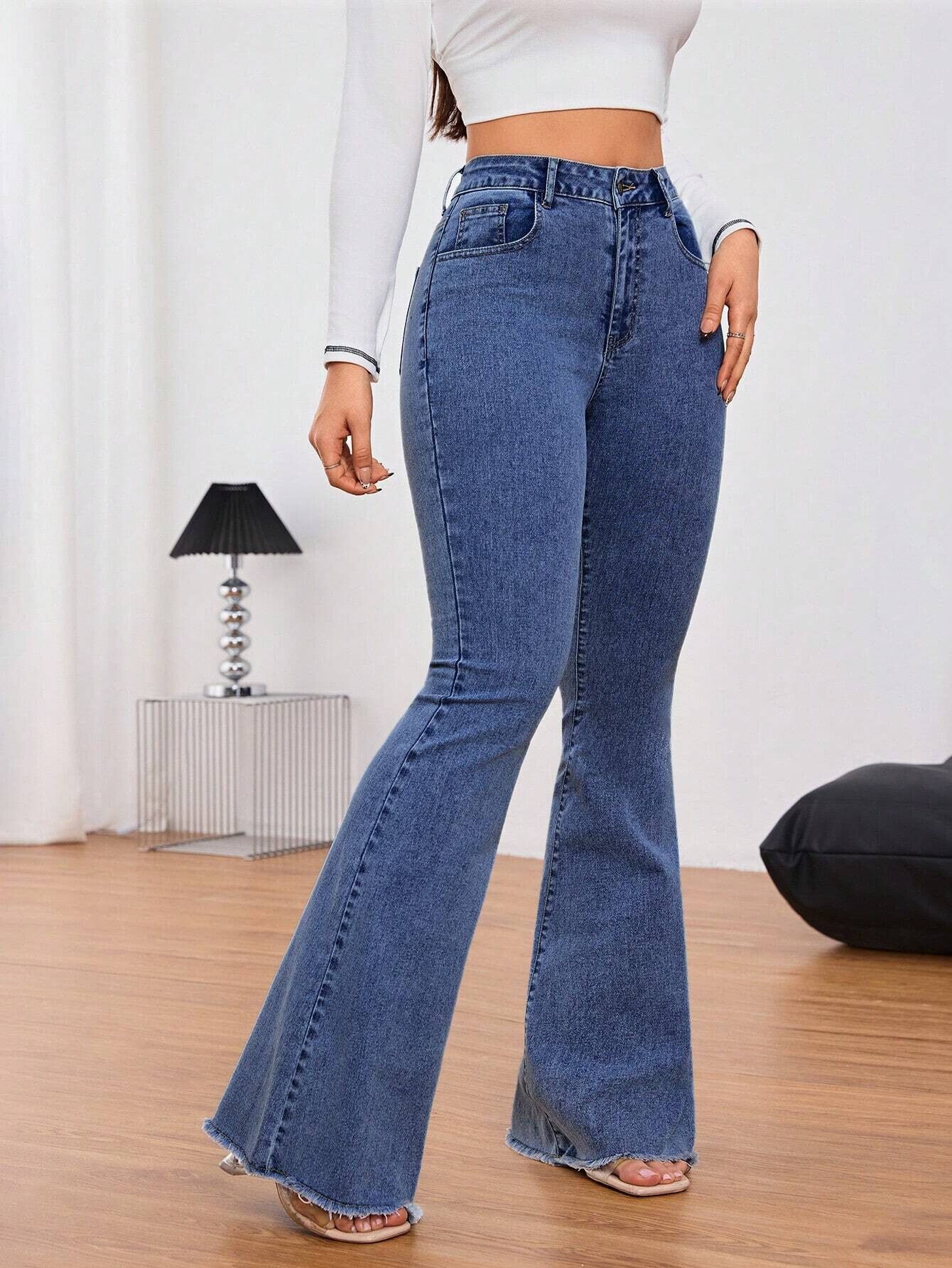 kotty Women Boot-Leg High Rise Blue Jeans-picture-13