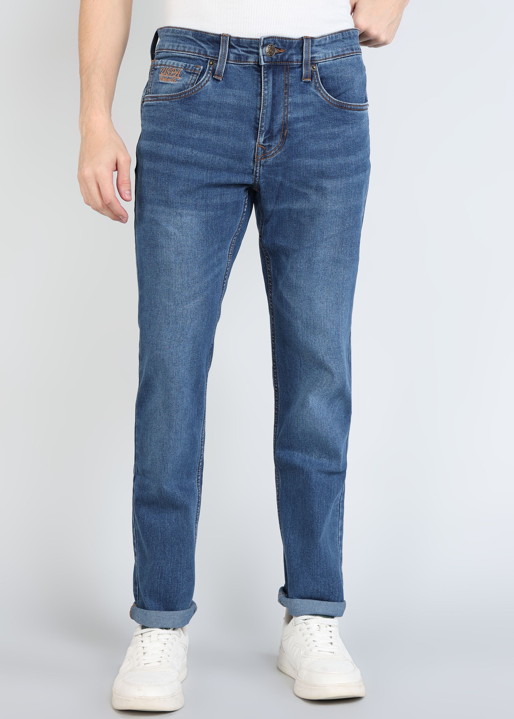 u.s. polo assn. denim co. Men Tapered Fit Mid Rise Blue Jeans-picture-26