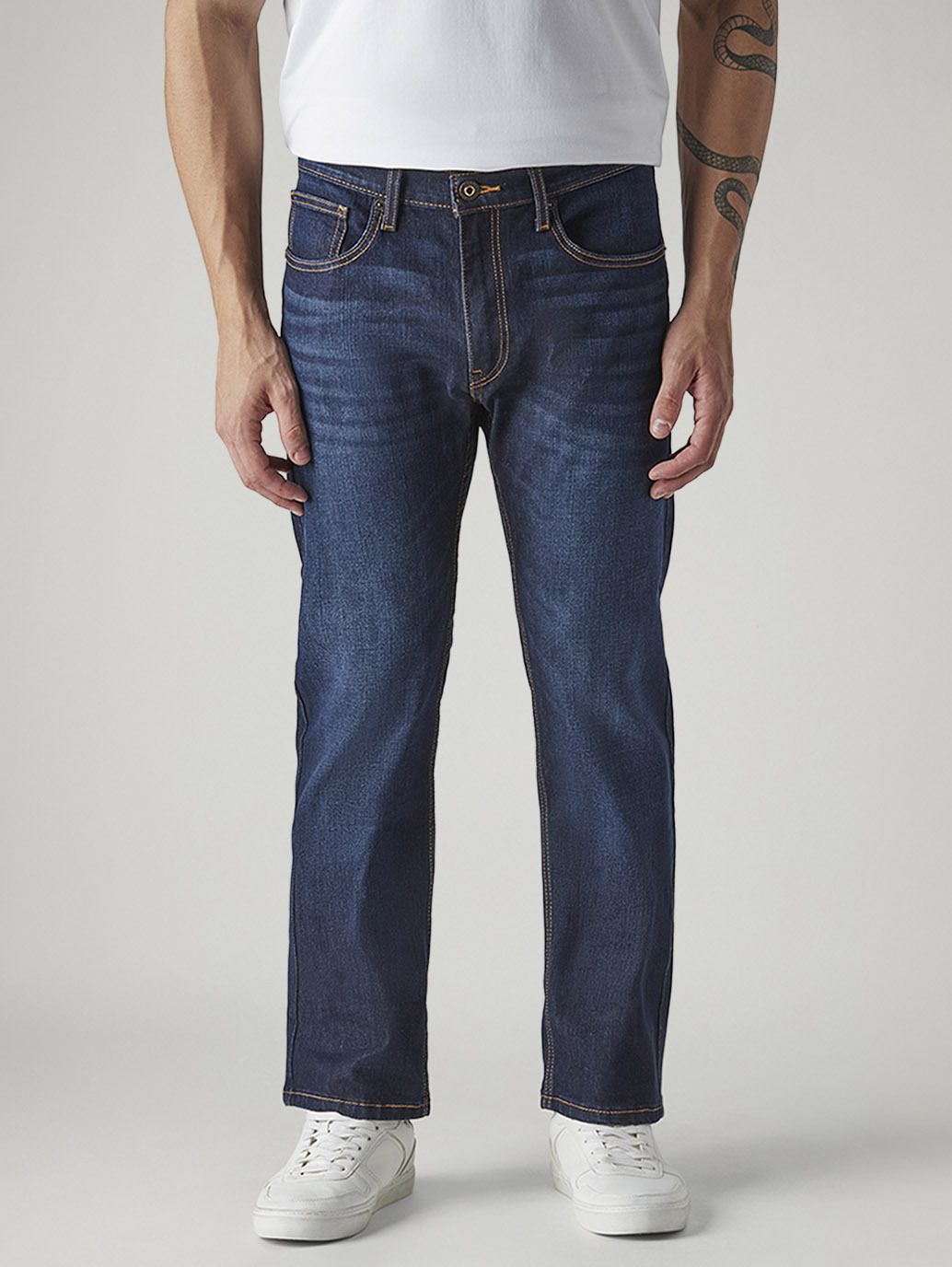 levi's Men Straight Fit Mid Rise Blue Jeans-picture-20
