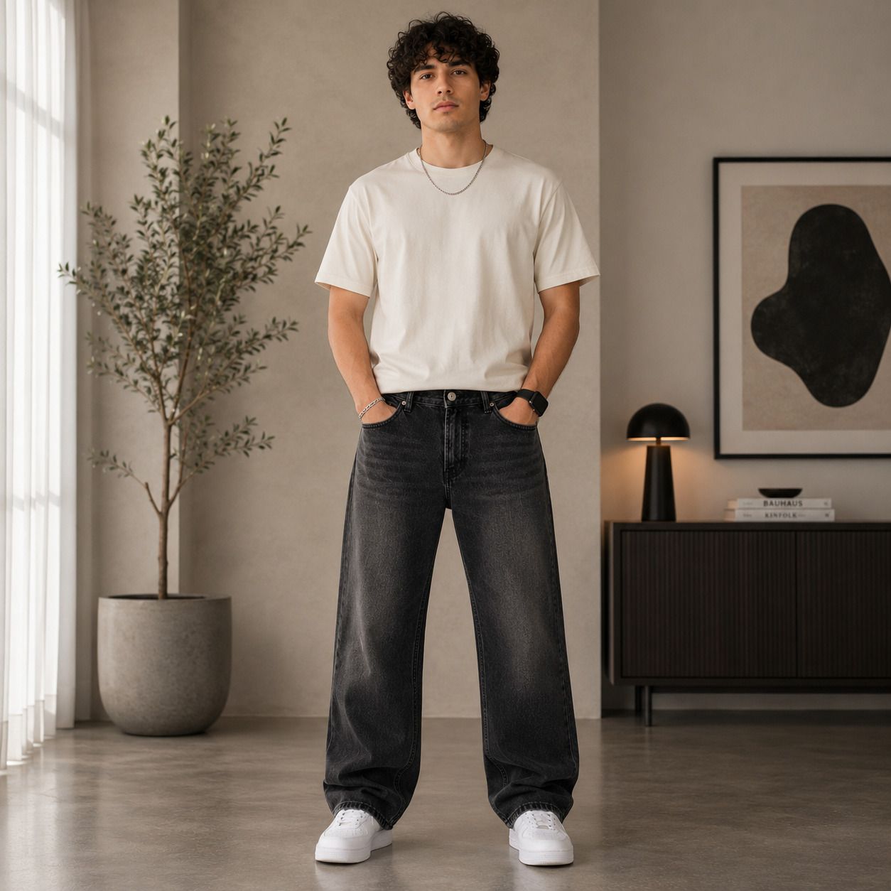 sobbers Men Straight Fit Mid Rise Grey Jeans-picture-43