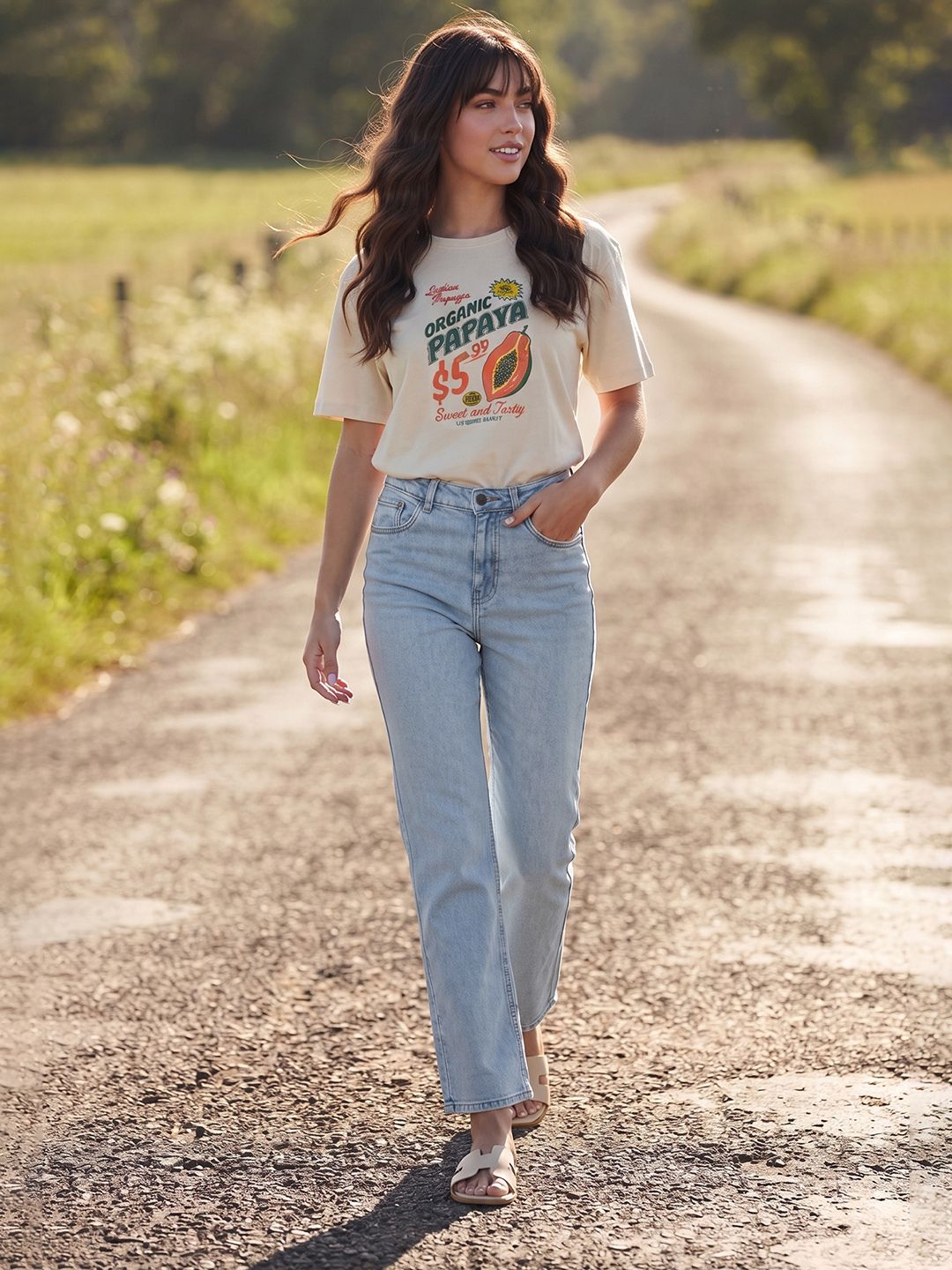 fame forever by lifestyle Women Regular Mid Rise Light Blue Jeans-picture-11