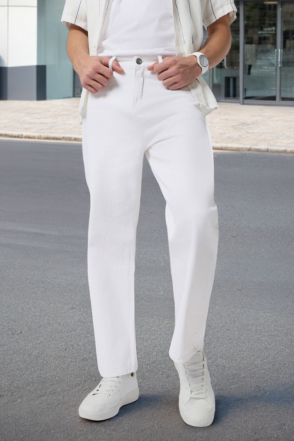 urbano fashion . Men Loose Fit Mid Rise Multicolor Jeans-picture-11
