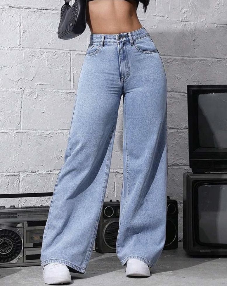 flying girls Women Regular Mid Rise Light Blue Jeans-picture-23