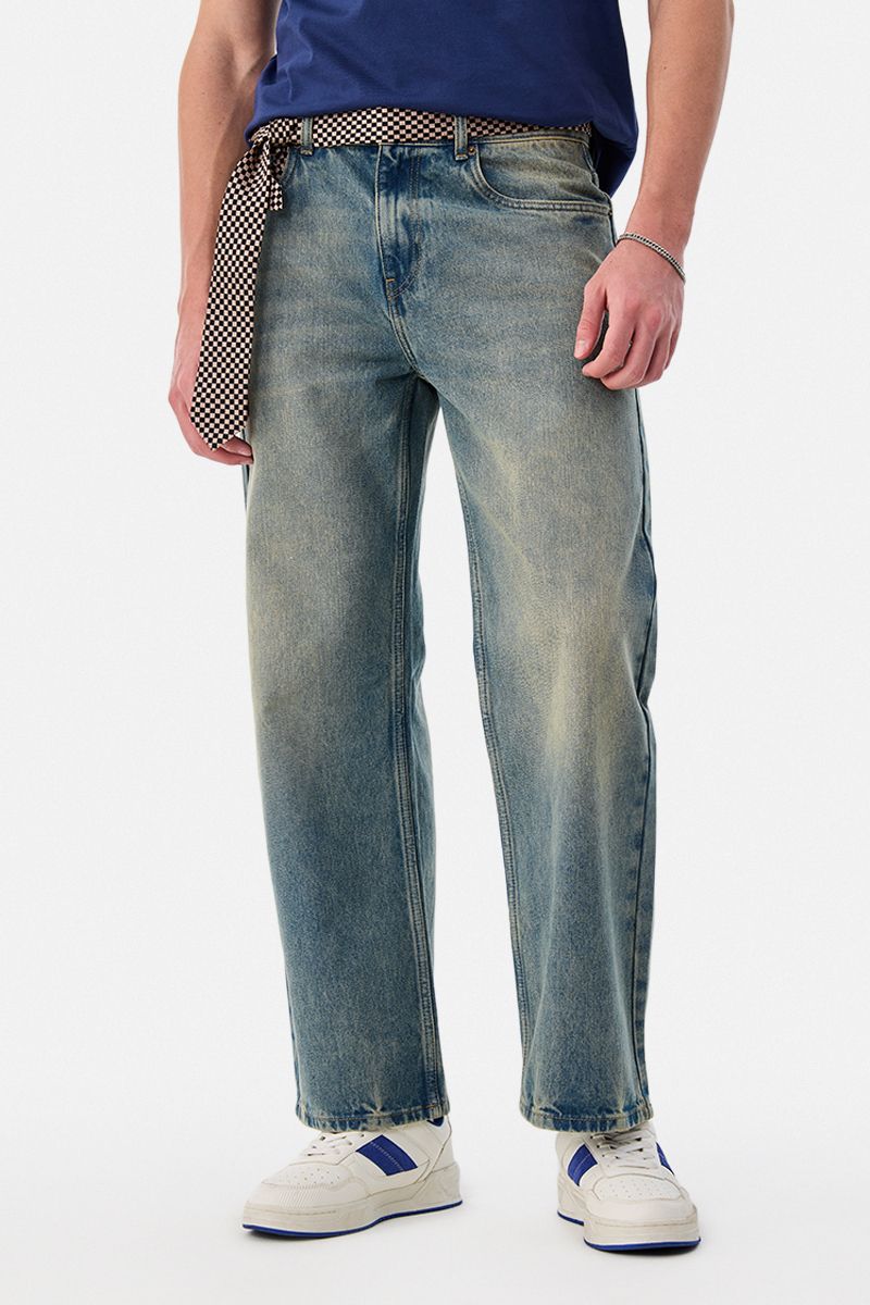 snitch Men Loose Fit Mid Rise Blue Jeans-picture-18