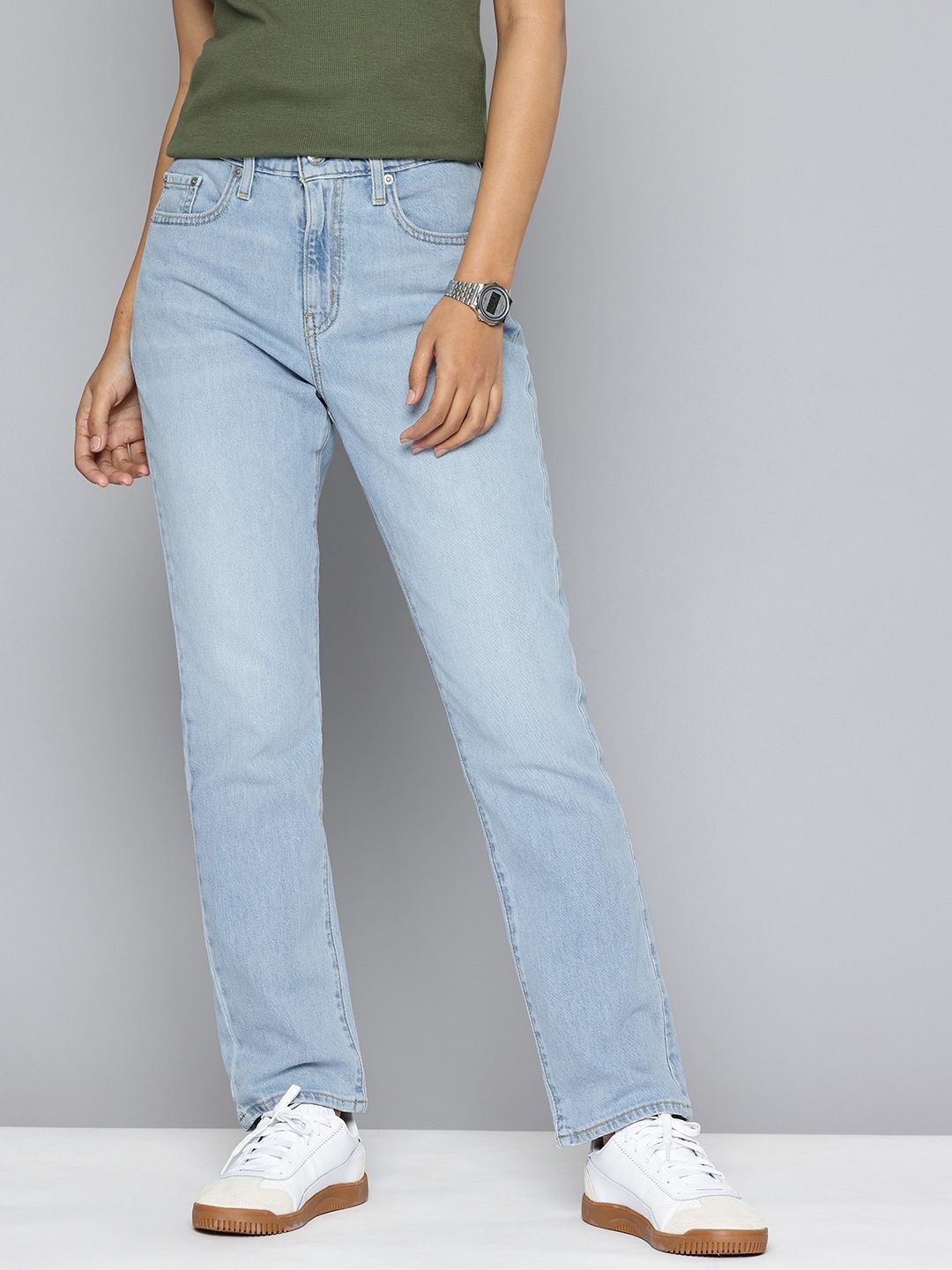 levi's Women Slim High Rise Blue Jeans-picture-11