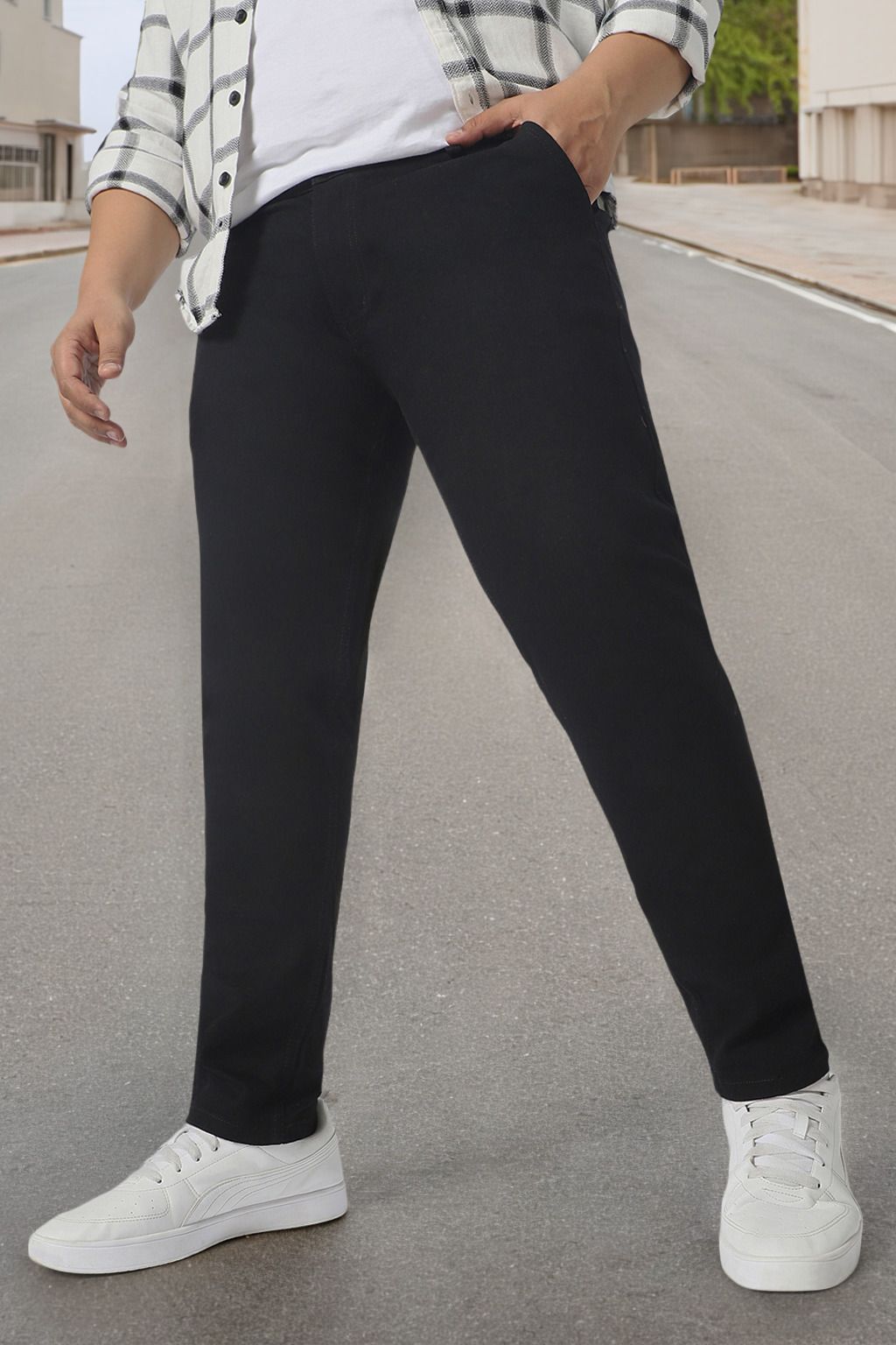 urbano fashion Men Regular Mid Rise Black Jeans-picture-10
