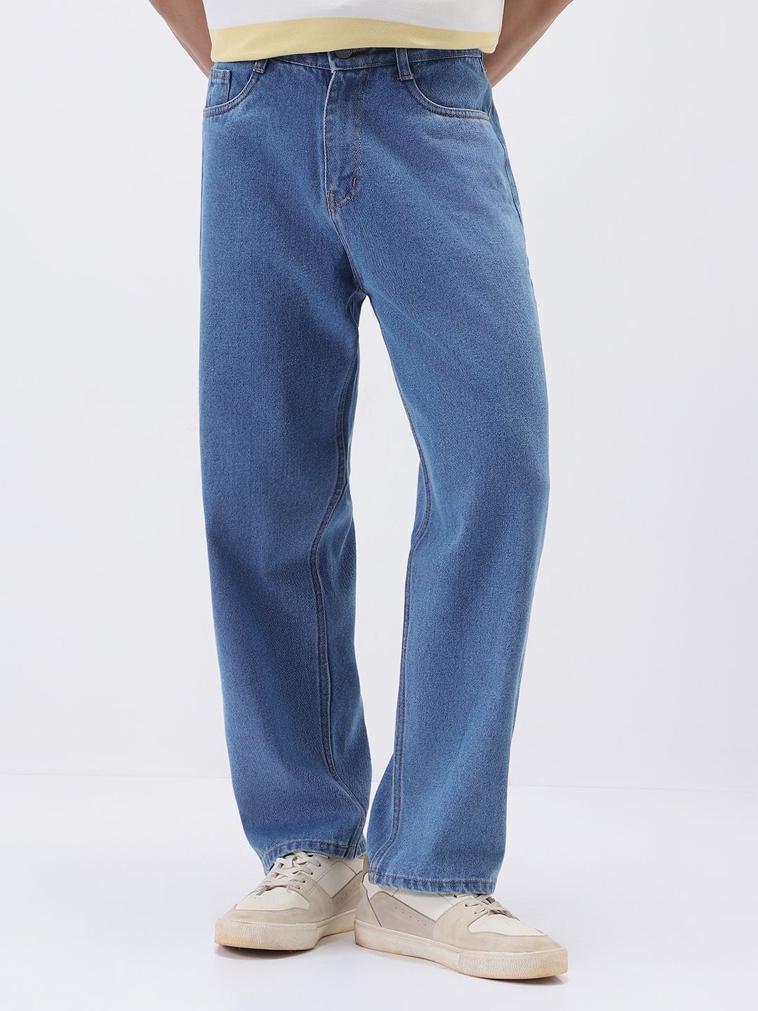 urbano fashion Men Loose Fit Mid Rise Multicolor Jeans-picture-37