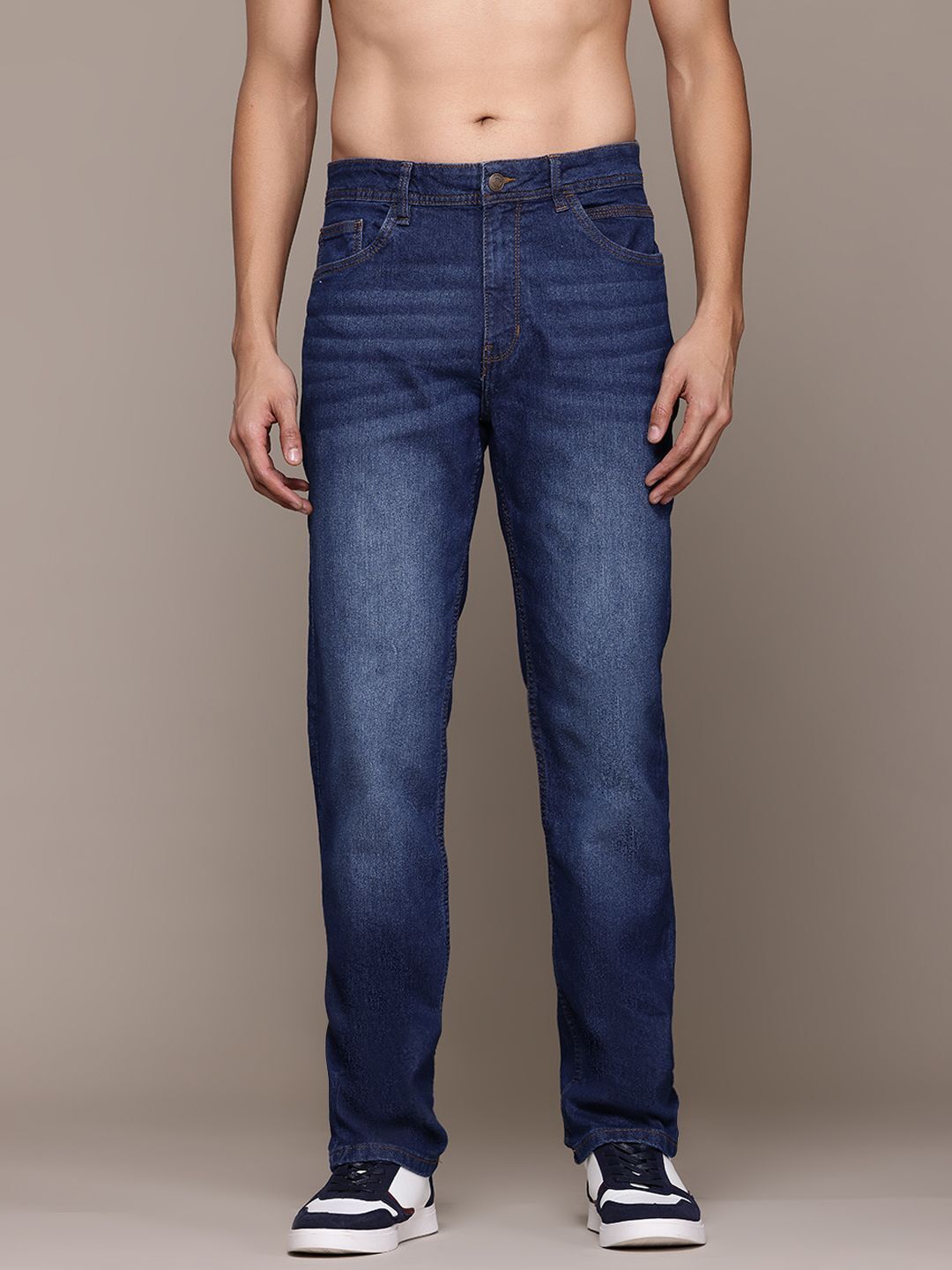 roadster Men Regular Mid Rise Dark Blue Jeans-picture-22