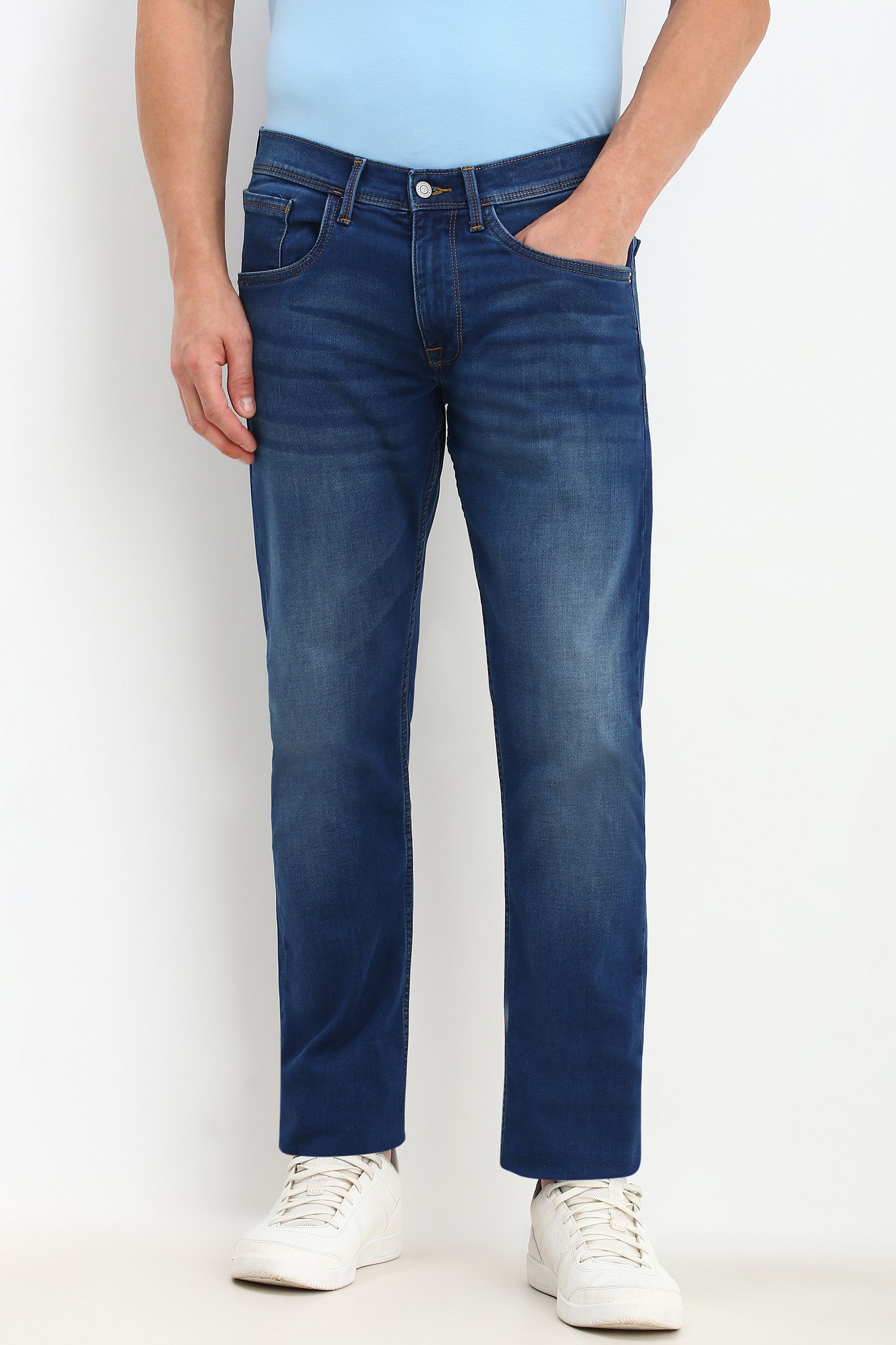 allen solly Men Regular Mid Rise Blue Jeans-picture-28