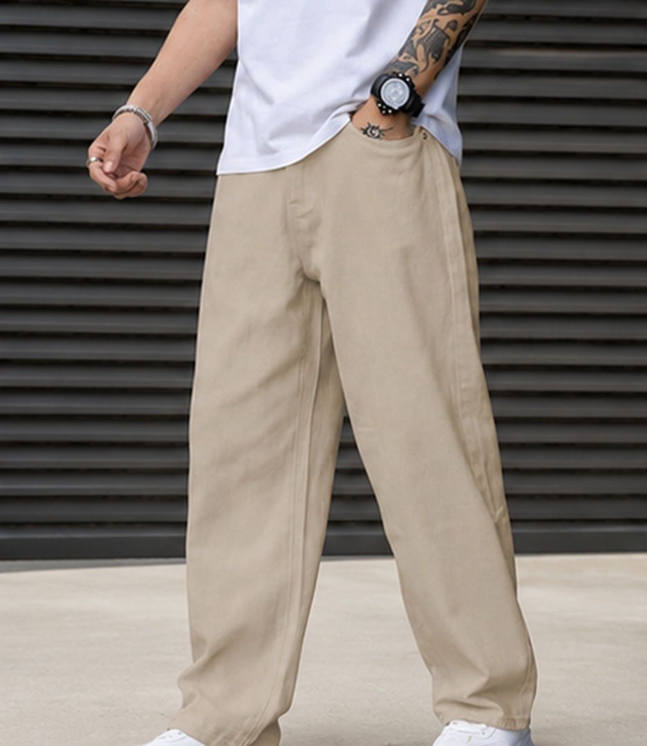 cabrrr Men Regular Mid Rise Beige Jeans-picture-20