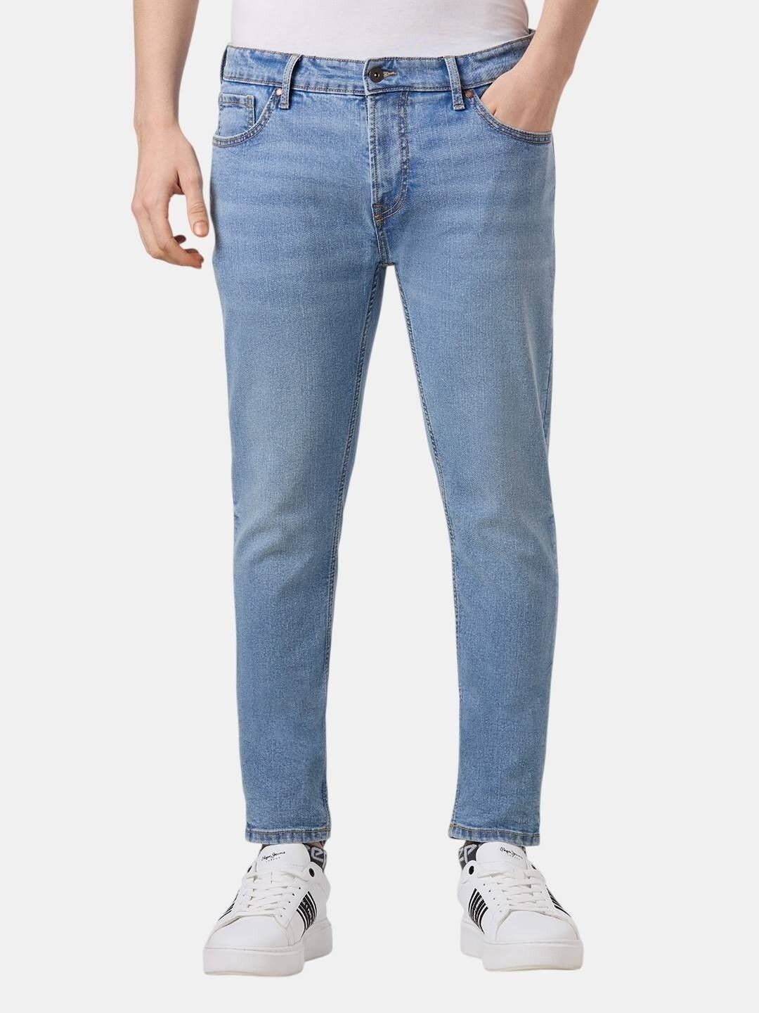pepe jeans Men Skinny Mid Rise Blue Jeans-picture-40