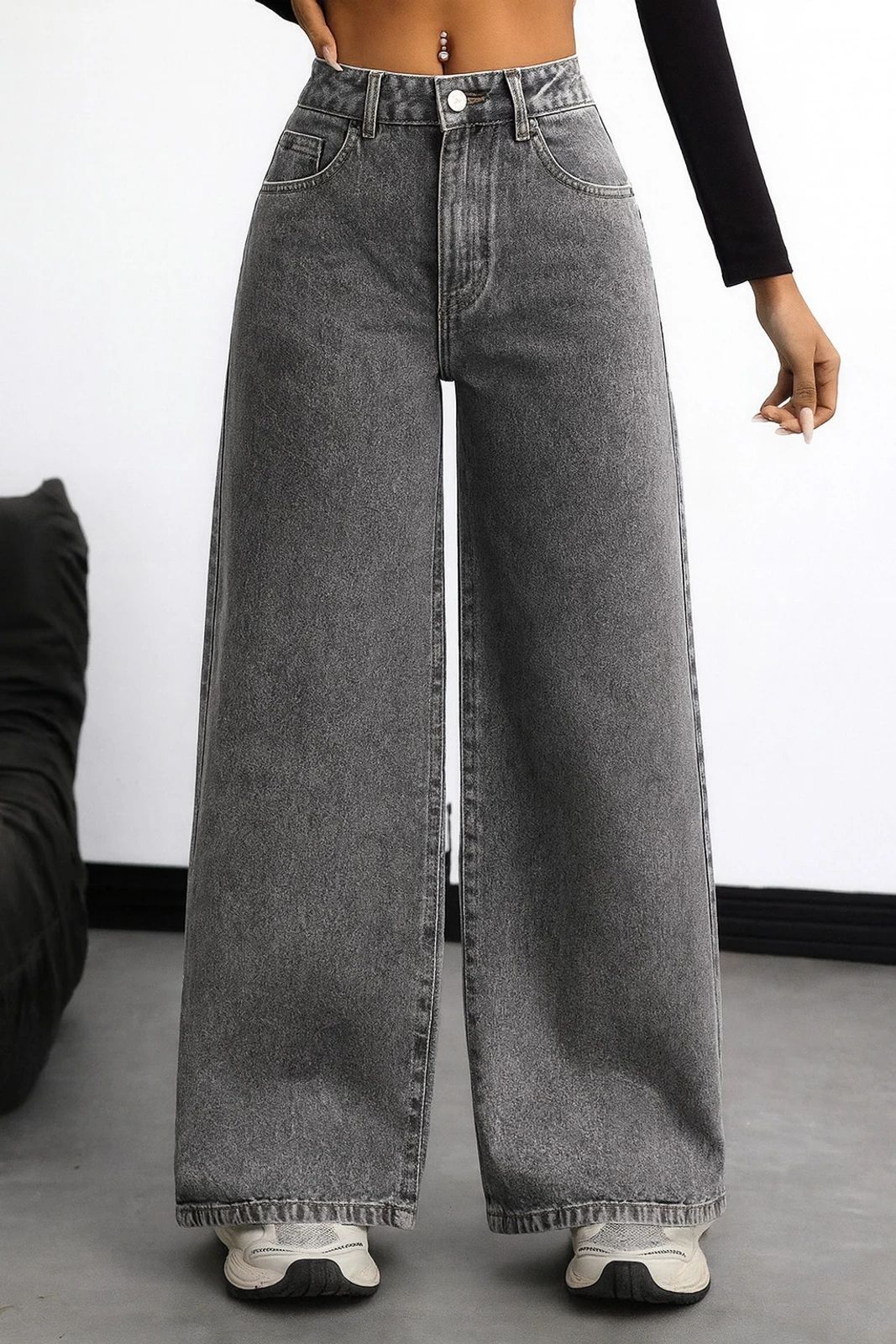 true fades Women Regular Mid Rise Grey Jeans-picture-27