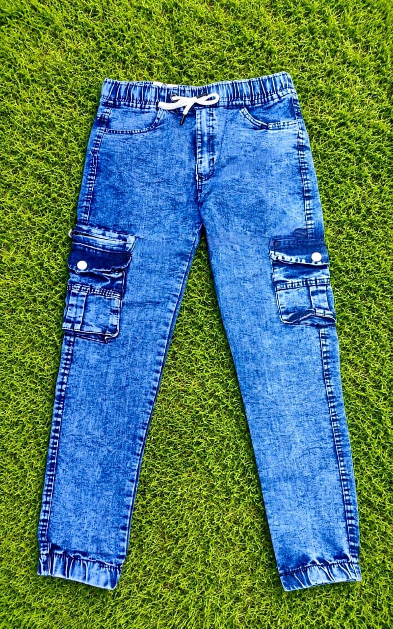 maprahi1 Men Jogger Fit Mid Rise Light Blue Jeans-picture-16