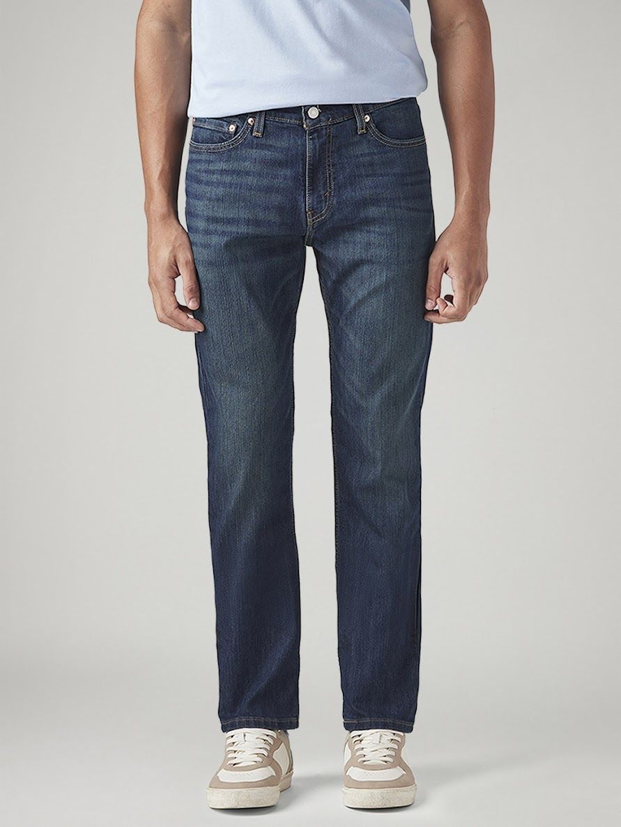levi's Men Slim Mid Rise Dark Blue Jeans-picture-48