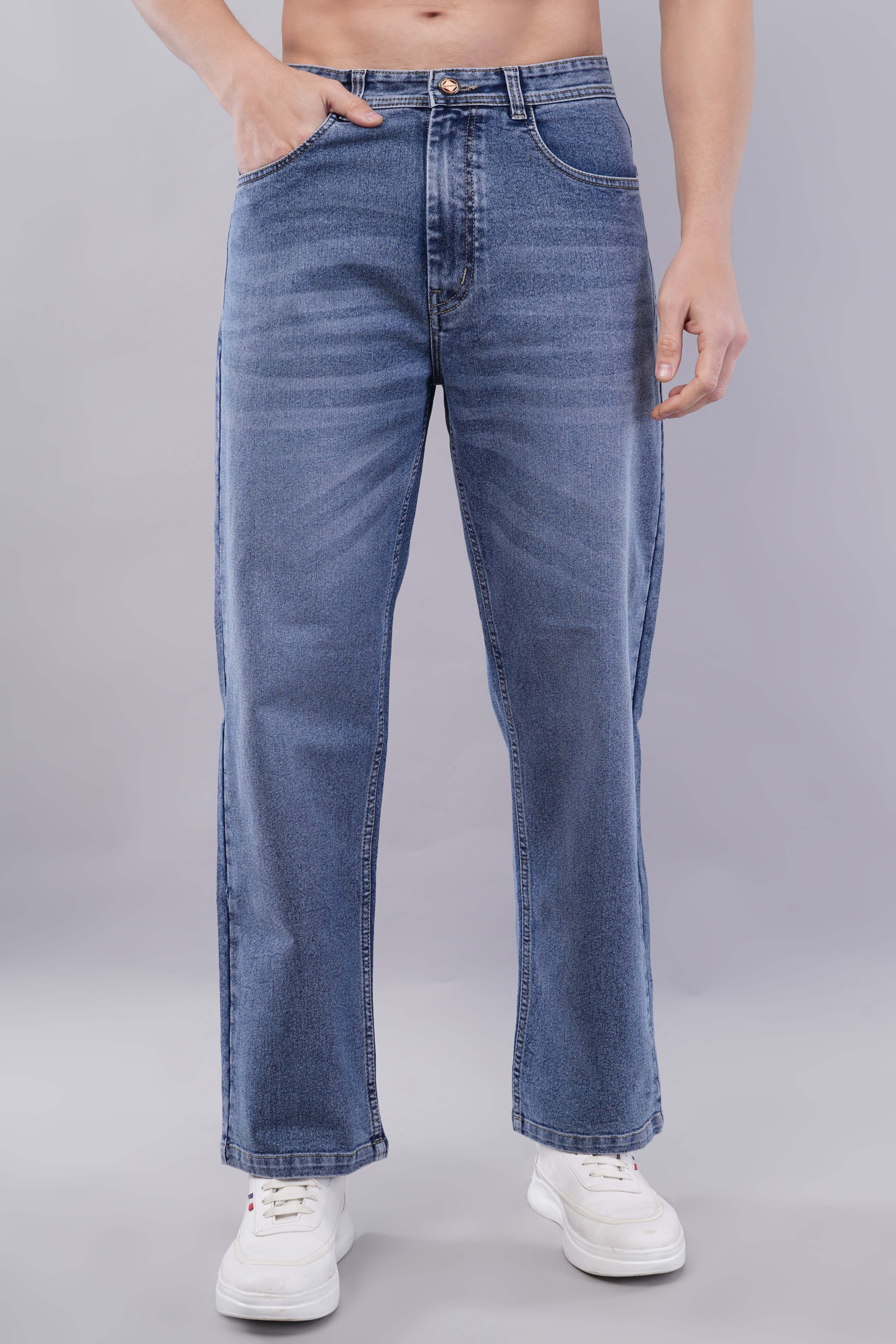 nivasu Men Straight Fit Mid Rise Blue Jeans-picture-14