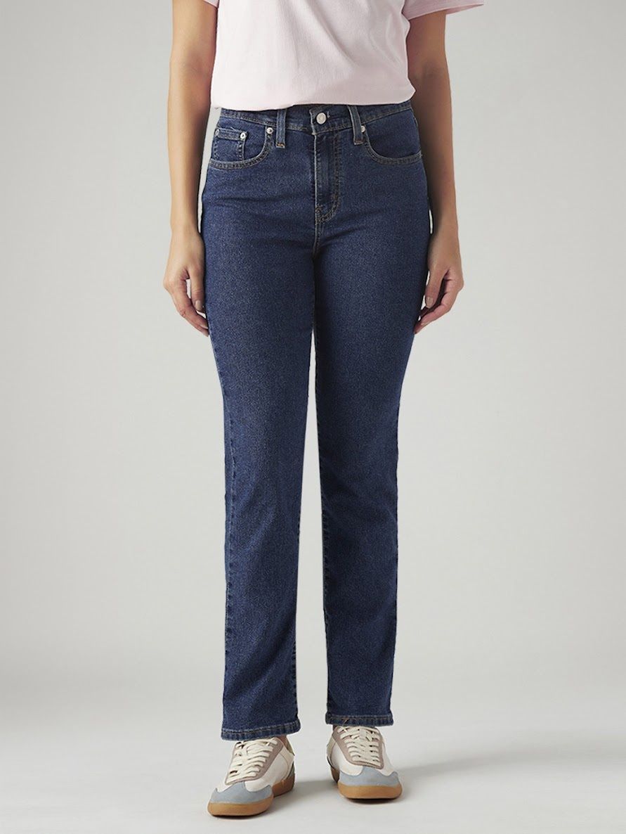 levi's Women Straight Fit High Rise Blue Jeans-picture-15