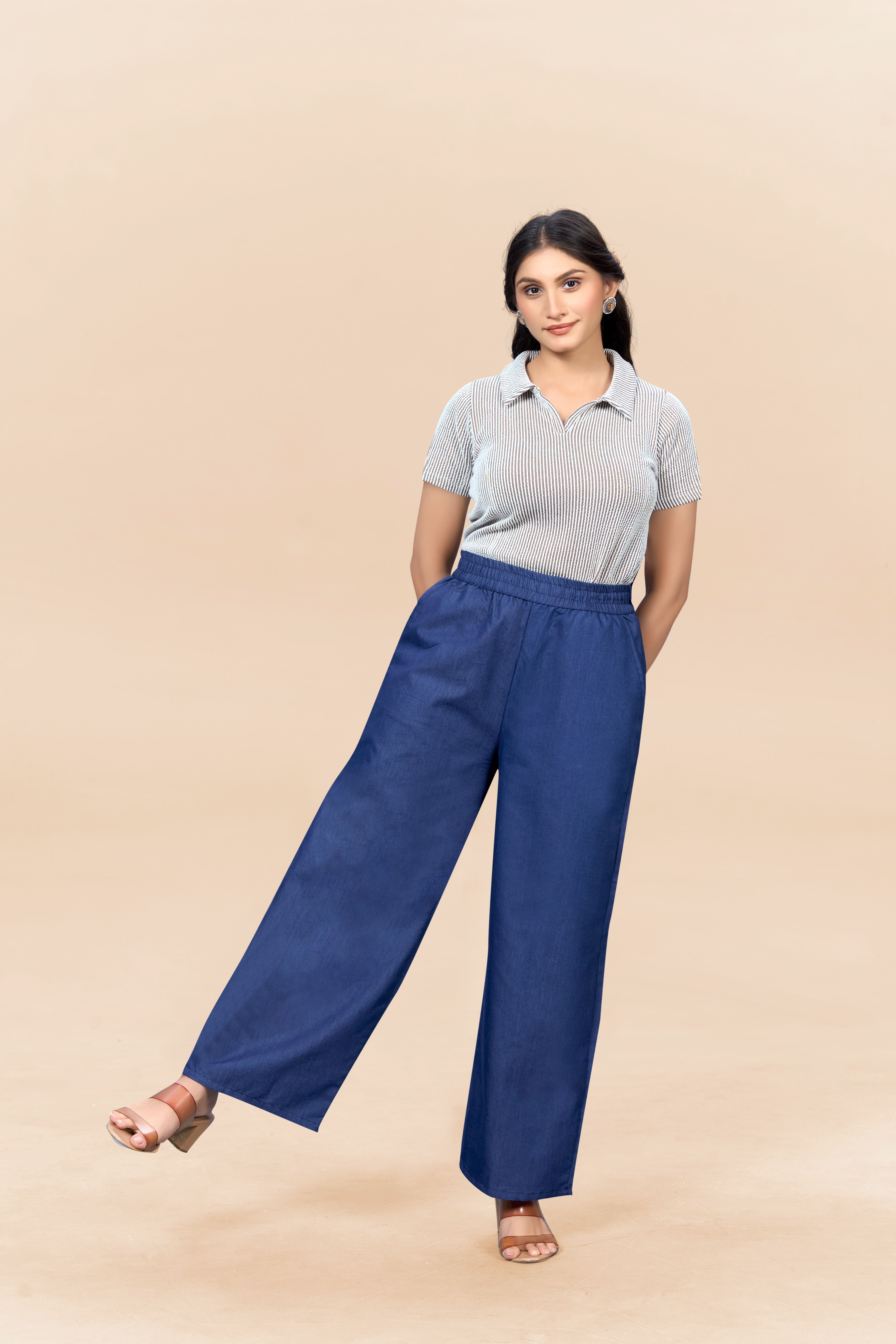 Women Straight Fit High Rise Multicolor, Blue Jeans-image-20
