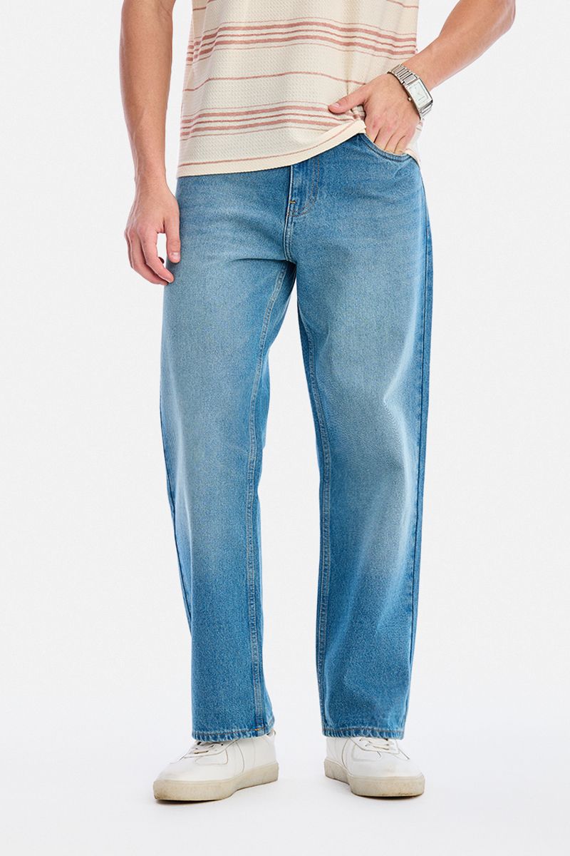 snitch Men Straight Fit Mid Rise Blue Jeans-picture-22