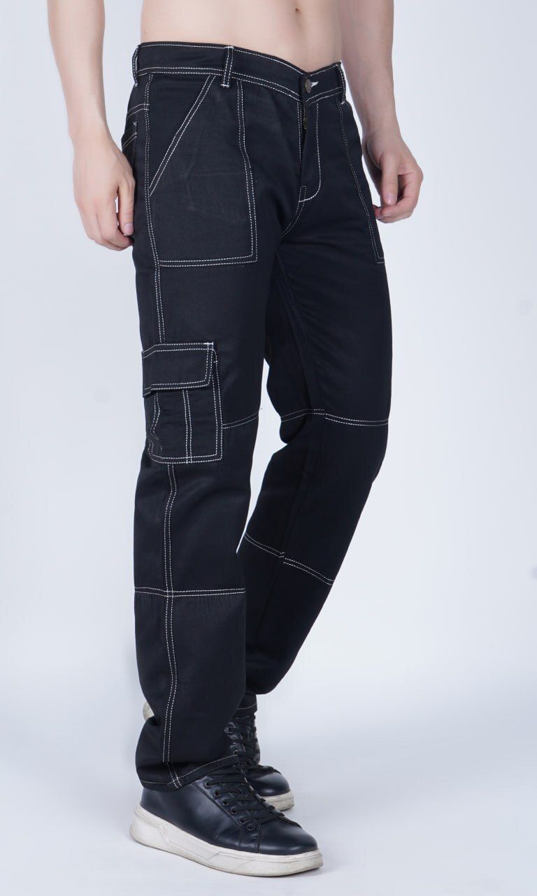 white leapard Men Cargos-picture-45