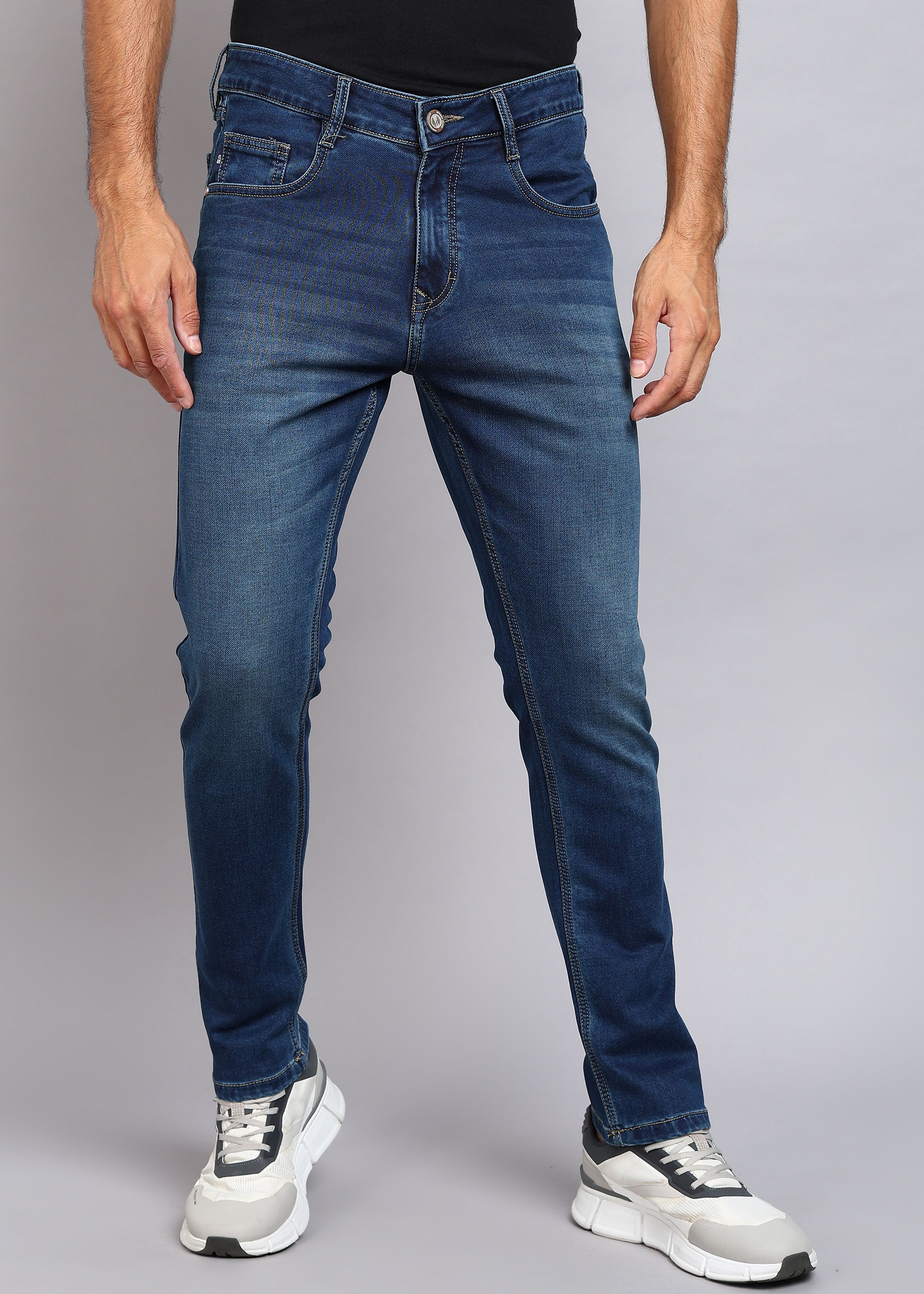 sparky Men Slim Mid Rise Blue Jeans-picture-14