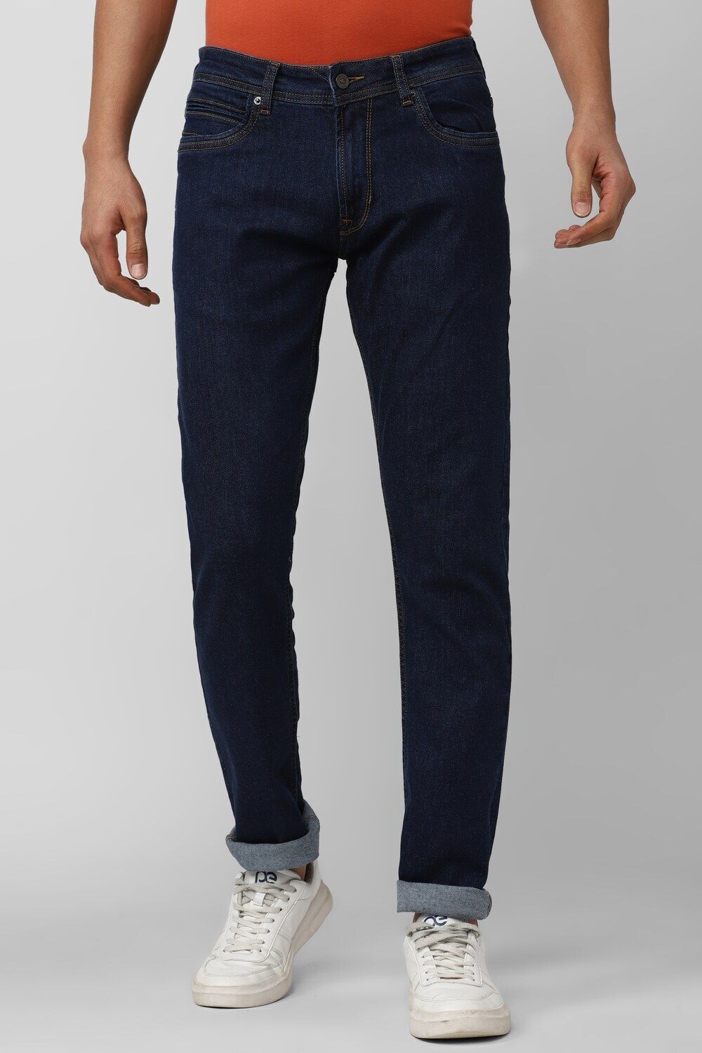 peter england Men Slim Mid Rise Blue Jeans-picture-31