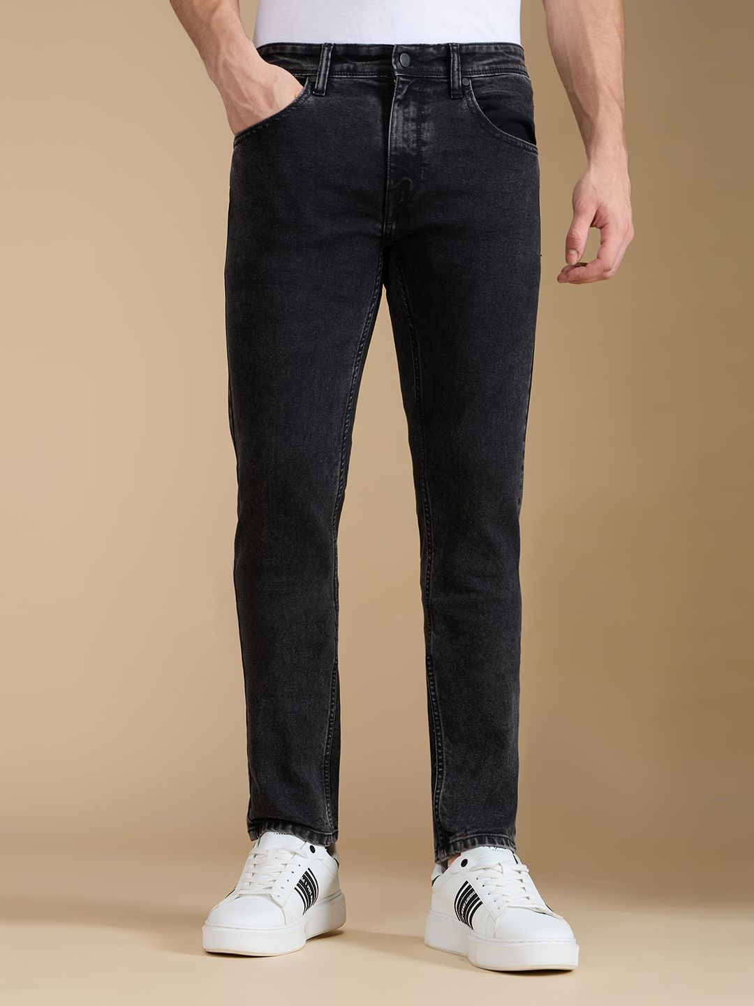 pepe jeans Men Slim Mid Rise Black Jeans-picture-15