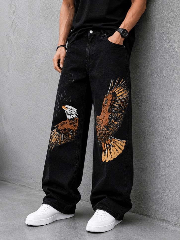 yanger boys Men Straight Fit Mid Rise Black Jeans-picture-38