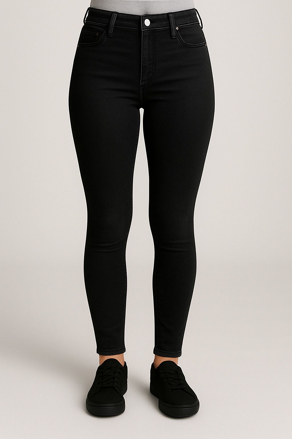 kashian Women Super Skinny High Rise Black Jeans-picture-19