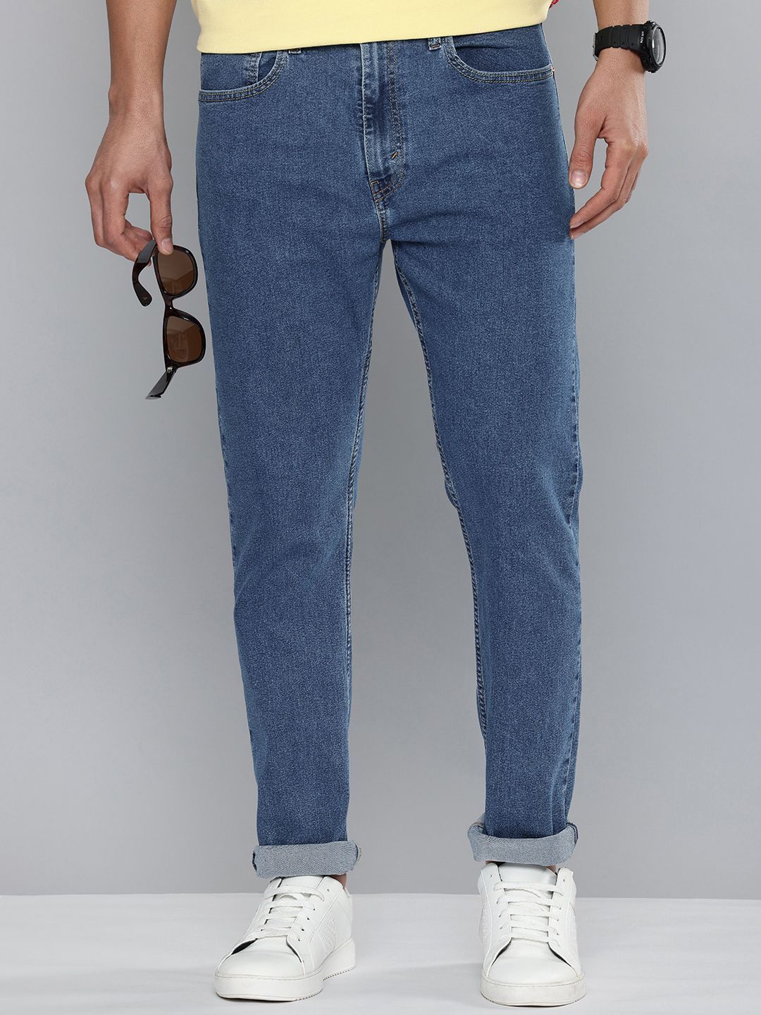 levi's 512 Men Tapered Fit Mid Rise Blue Jeans-picture-12