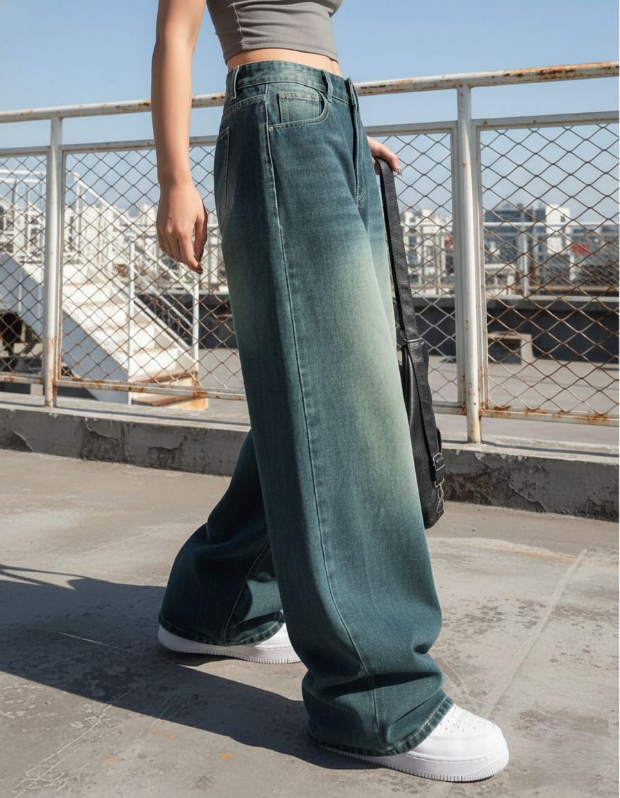 Women Regular High Rise Blue Jeans-image-42