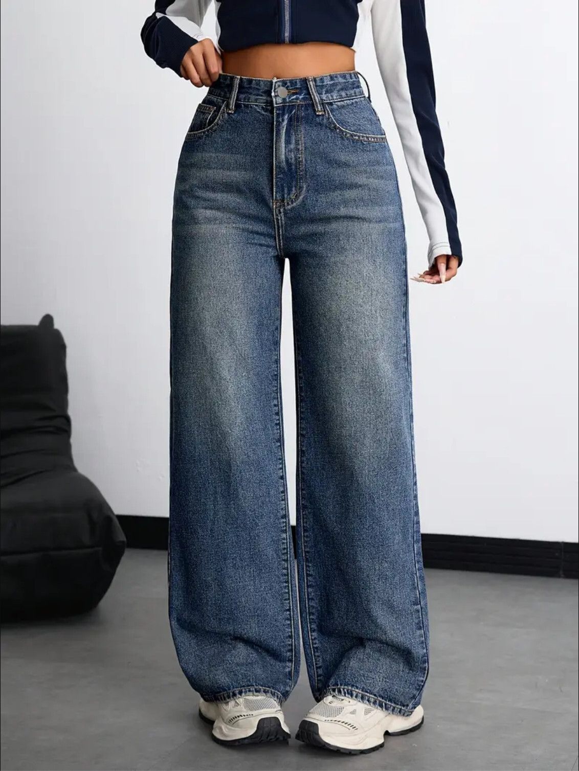 nifty Women Relaxed Fit High Rise Blue Jeans-picture-21