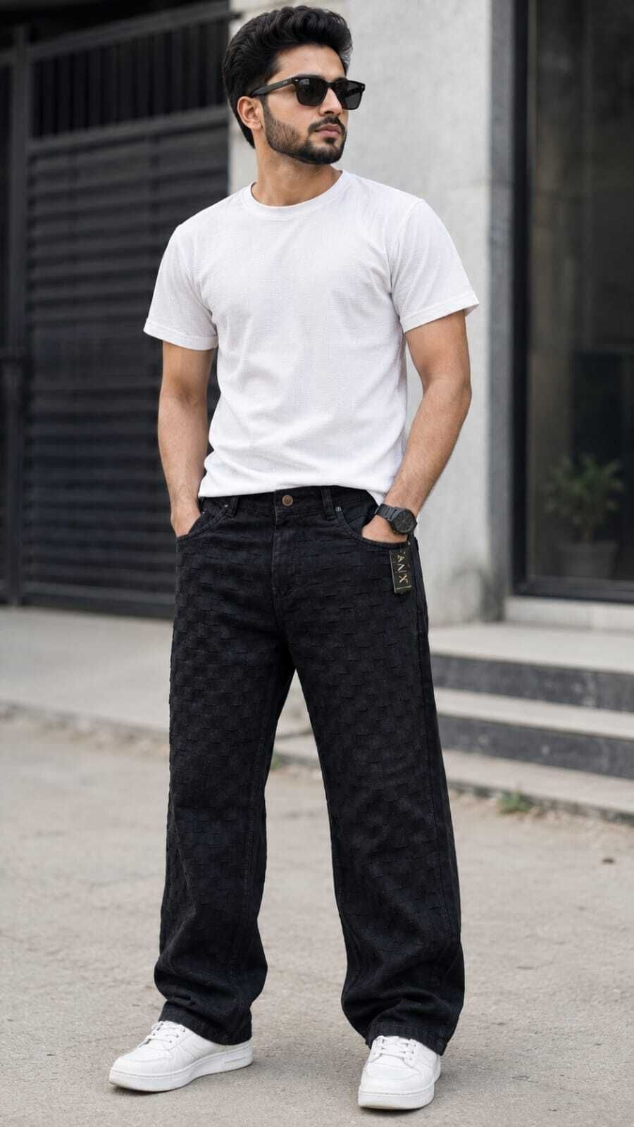 zaraa Men Relaxed Fit Mid Rise Multicolor Jeans-picture-12