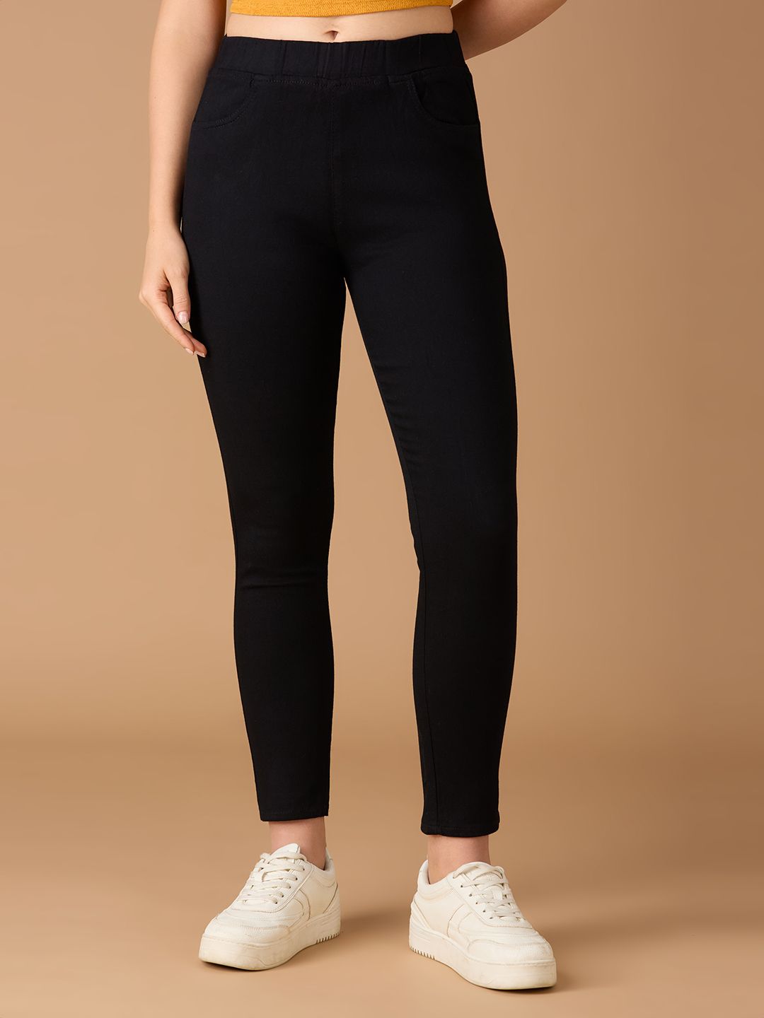 3butterflies Women Skinny High Rise Black Jeans-picture-22