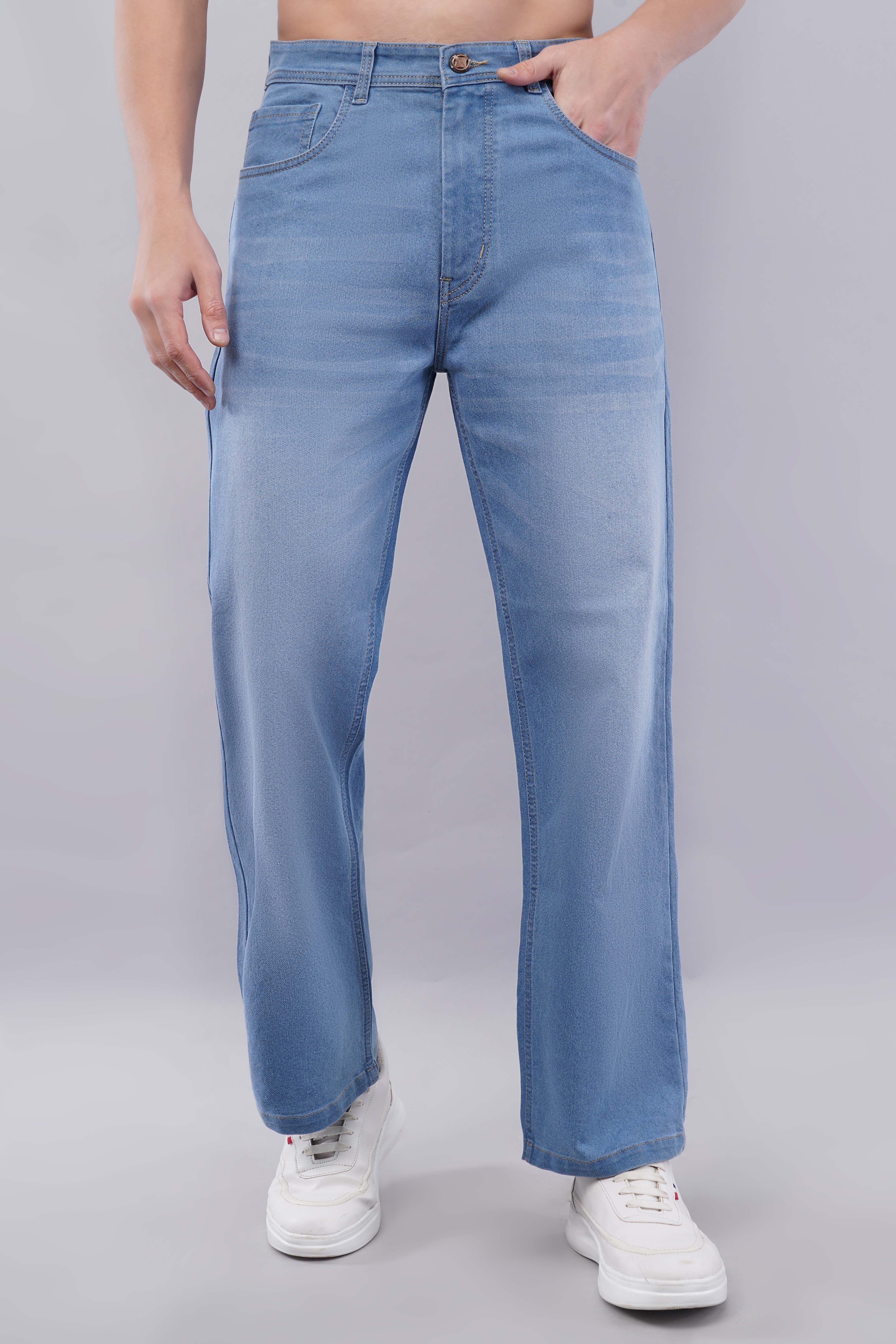 nivasu Men Straight Fit Mid Rise Light Blue Jeans-picture-39