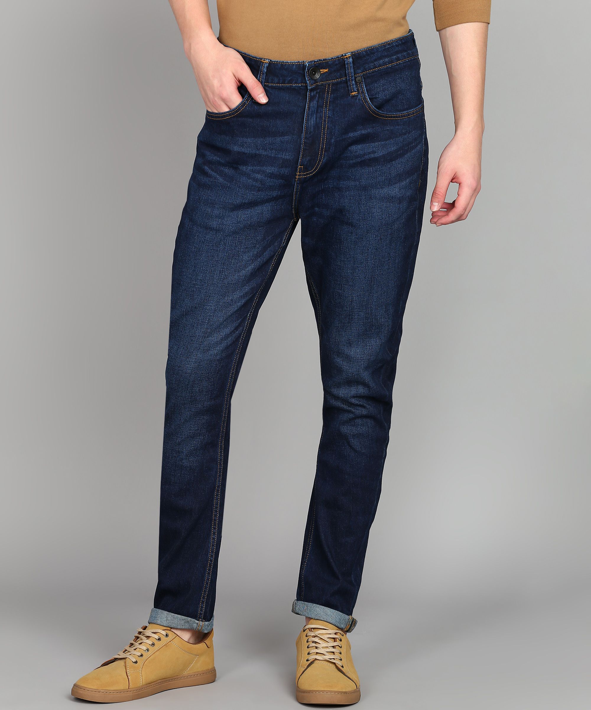united colors of benetton Men Regular Mid Rise Blue Jeans-picture-16
