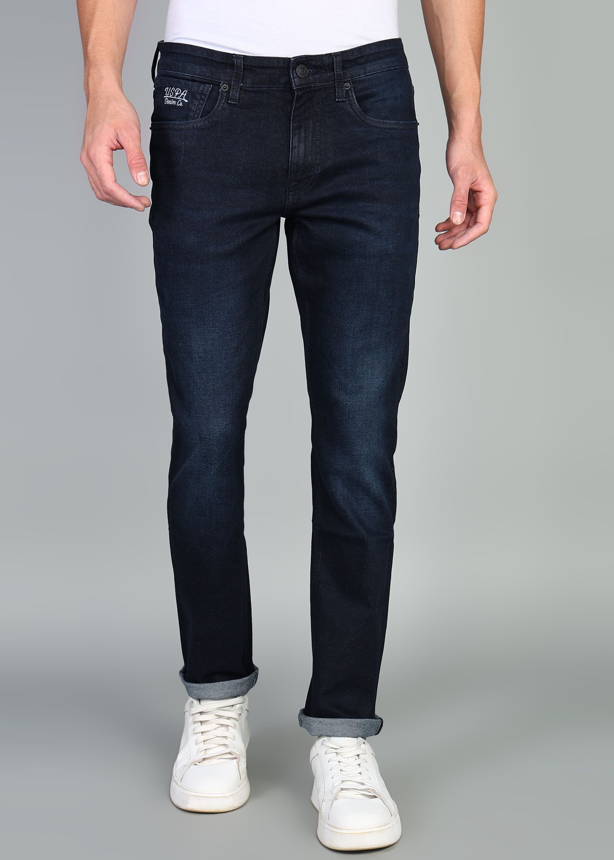 u.s. polo assn. Men Slim Mid Rise Blue Jeans-picture-11