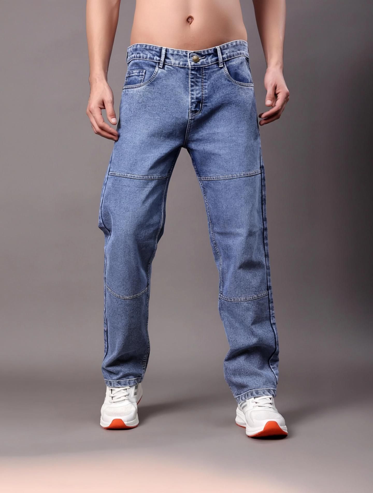 zaysh Men Regular Mid Rise Blue Jeans-picture-11