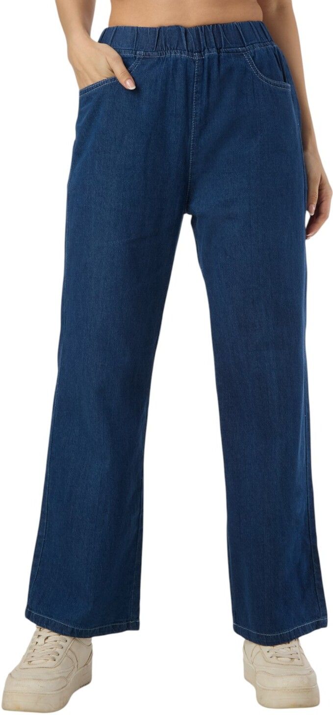 3butterflies Women Boyfriend High Rise Blue Jeans-picture-11