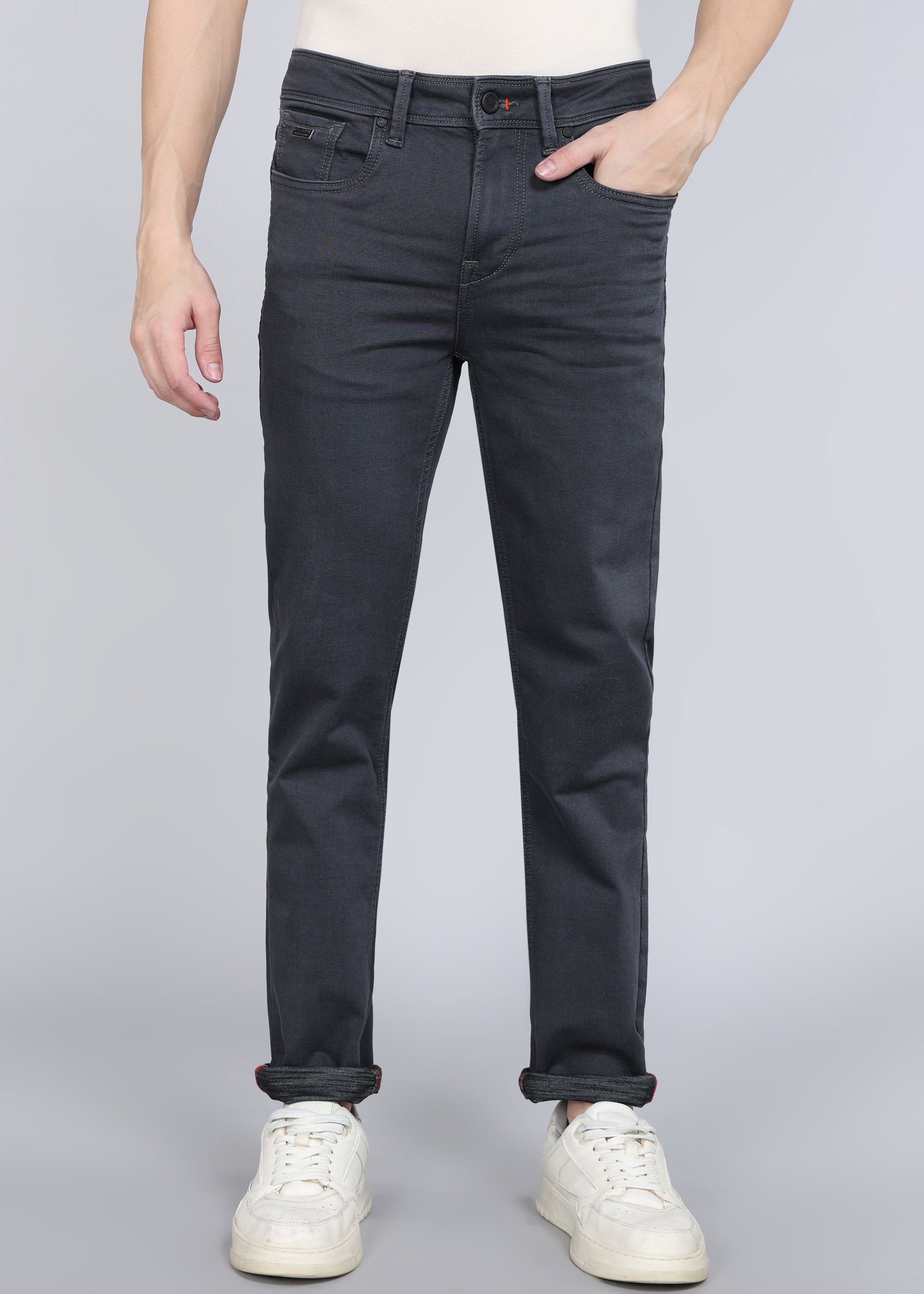 killer Men Slim Mid Rise Grey Jeans-picture-30