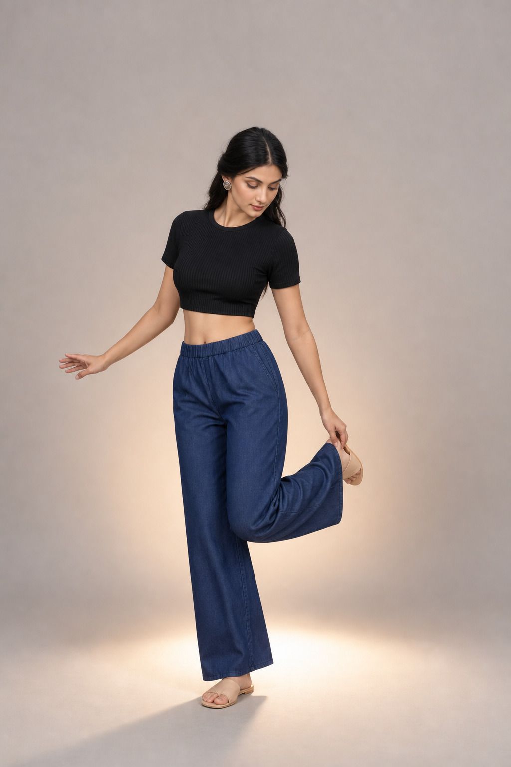 Women Relaxed Fit High Rise Multicolor, Blue Jeans-image-12