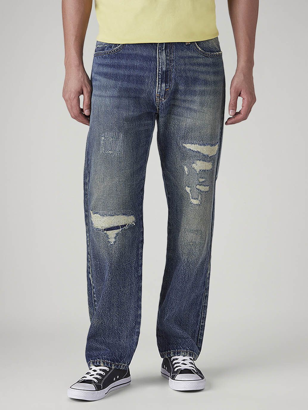 levi's Men Straight Fit Mid Rise Blue Jeans-picture-21